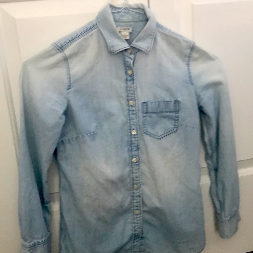 J crew chambray shirt